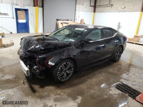 2017 Nissan Maxima Platinum with VIN 1N4AA6AP9HC420548, listed as a Copart auction lot 53697515 with 32,098 mi miles and Salvage Title. Bid and sale history available at carsss.com. Image 1.