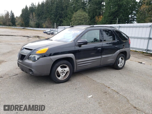 2001 Pontiac Aztek GT z VIN 3G7DA03E41S501973, wystawiony jako Copart lot #79440134 z przebiegiem 148 866 mil mil oraz Czysty tytuł • Clean title. Historia ofert i sprzedaży dostępna na DreamBid. Obrazek 1.