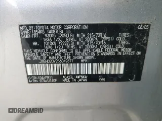 2005 Toyota RAV4 with VIN JTEHD20V256042877, listed as a Copart auction lot 50450485 with 196,554 mi miles and Clean Title. Bid and sale history available at carsss.com. Image 13.