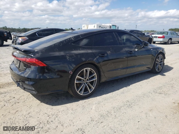 2021 Audi A7 Prestige with VIN WAUV2BF28MN027649, listed as a Copart auction lot 40821903 with 65,599 mi miles. Bid and sale history available at carsss.com. Image 3.