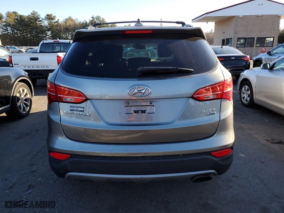 2013 Hyundai Santa Fe Sport with VIN 5XYZUDLB2DG020962, listed as a Copart auction lot 46402215 with 185,213 mi miles and Salvage Title. Bid and sale history available at carsss.com. Image 6.