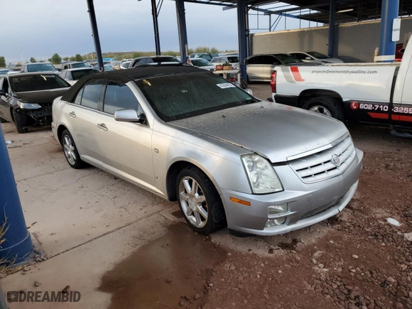 2006 Cadillac STS with VIN 1G6DW677360187302, listed as a Copart auction lot 43084695 with 110,600 mi miles and Clean Title. Bid and sale history available at carsss.com. Image 4.