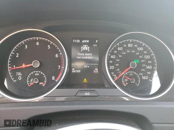 2019 Volkswagen Golf S z VIN 3VWH17AU4KM520001, wystawiony jako Copart lot #81141064 z przebiegiem 64 189 mil mil oraz Szkoda całkowita • Salvage title. Historia ofert i sprzedaży dostępna na DreamBid. Obrazek 9.