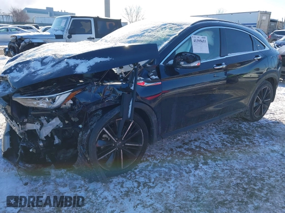 2023 Infiniti QX55 Luxe with VIN 3PCAJ5JR2PF114136, listed as a IAAI auction lot 41395653 with Not provided miles and . Bid and sale history available at DreamBid. Image 16.