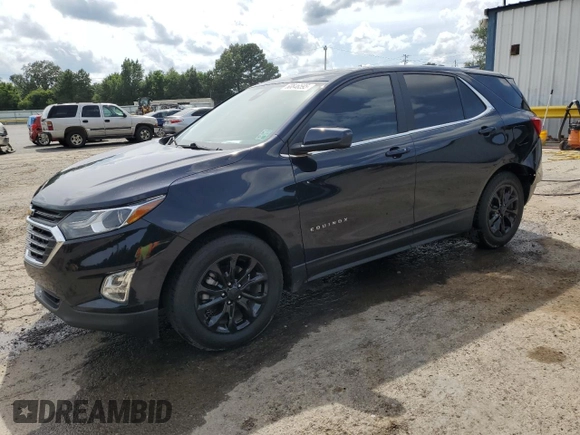 2021 Chevrolet Equinox LT with VIN 3GNAXKEV8MS142635, listed as a Copart auction lot 60846595 with 86,713 mi miles and Salvage title. Bid and sale history available at DreamBid. Image 1.