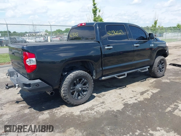 2014 Toyota Tundra Platinum with VIN 5TFAW5F15EX354983, listed as a IAAI auction lot 42392023 with 225,580 mi miles and . Bid and sale history available at DreamBid. Image 4.