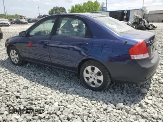 2009 Kia Spectra EX with VIN KNAFE222X95604934, listed as a Copart auction lot 53872145 with 86,838 mi miles and Clean Title. Bid and sale history available at carsss.com. Image 2.
