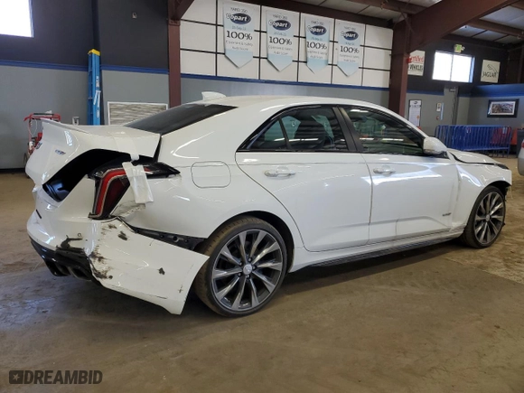 2022 Cadillac CT4-V with VIN 1G6DH5RL5N0115708, listed as a Copart auction lot 47453785 with 47,152 mi miles and Clean Title. Bid and sale history available at carsss.com. Image 3.