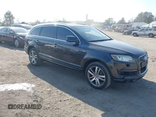 2014 Audi Q7 Premium Plus z VIN WA1LGAFE9ED001319, wystawiony jako IAAI lot #41775171 z przebiegiem 144 711 mil mil oraz . Historia ofert i sprzedaży dostępna na DreamBid. Obrazek 1.