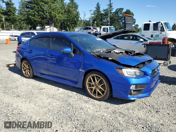2015 Subaru WRX STI Launch with VIN JF1VA2W66F9805473, listed as a Copart auction lot 58922325 with Not provided miles and Salvage title. Bid and sale history available at DreamBid. Image 4.