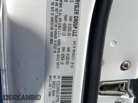 2014 Dodge Charger Police with VIN 2C3CDXAG4EH357758, listed as a Copart auction lot 44706135 with 103,787 mi miles and Salvage Title. Bid and sale history available at DreamBid. Image 15.