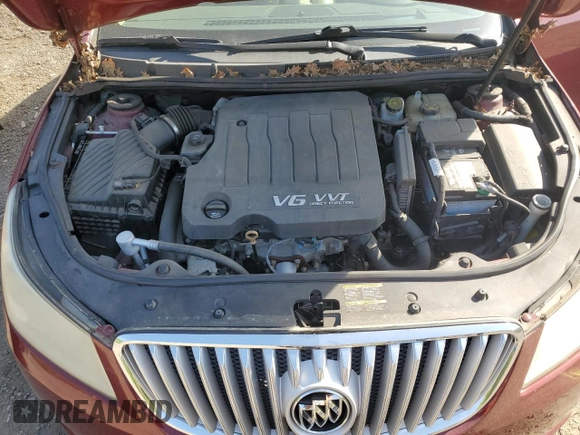 2010 Buick LaCrosse CXL with VIN 1G4GC5EGXAF309140, listed as a Copart auction lot 53639345 with 0 mi miles and Salvage Title. Bid and sale history available at carsss.com. Image 11.