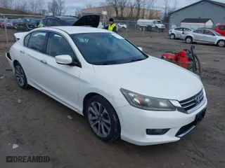 2014 Honda Accord Sedan Sport with VIN 1HGCR2F55EA187627, listed as a IAAI auction lot 41931781 with 130,086 mi miles. Bid and sale history available at carsss.com. Image 1.