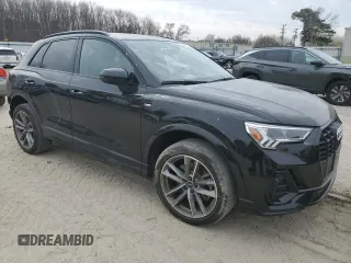 2022 Audi Q3 S line Premium Plus with VIN WA1EECF33N1054639, listed as a Copart auction lot 49807115 with 50,329 mi miles and Salvage Title. Bid and sale history available at carsss.com. Image 4.