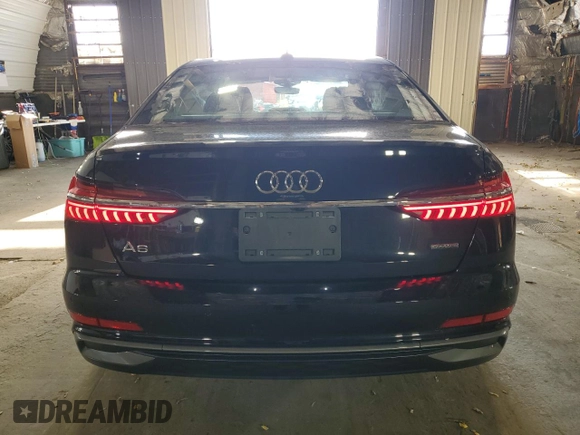 2024 Audi A6 Prestige with VIN WAUM2BF25RN003022, listed as a Copart auction lot 77803324 with 23,265 mi miles and Salvage Title. Bid and sale history available at carsss.com. Image 6.