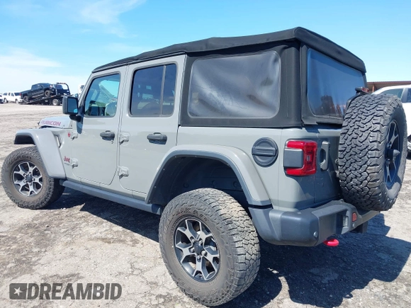 2018 Jeep Wrangler Unlimited Rubicon with VIN 1C4HJXFG6JW267087, listed as a IAAI auction lot 42235058 with 93,962 mi miles and . Bid and sale history available at DreamBid. Image 3.