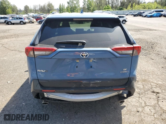 2024 Toyota RAV4 Hybrid SE with VIN JTM16RFV6RD147620, listed as a Copart auction lot 54415215 with 5,705 mi miles and Salvage title. Bid and sale history available at DreamBid. Image 6.