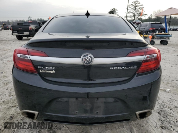 2016 Buick Regal GS with VIN 2G4GU5GX0G9134327, listed as a Copart auction lot 48791635 with 118,505 mi miles and Salvage Title. Bid and sale history available at carsss.com. Image 6.