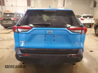 2019 Toyota RAV4 LE with VIN JTMF1RFV7KJ010844, listed as a Copart auction lot 60878805 with 75,904 mi miles and Salvage title. Bid and sale history available at DreamBid. Image 6.