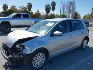 2013 Volkswagen Golf w/Conv & Sunroof with VIN WVWDB7AJXDW129829, listed as a IAAI auction lot 41955844 with 34,407 mi miles. Bid and sale history available at carsss.com. Image 6.