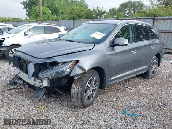 2020 Infiniti QX60 Pure with VIN 5N1DL0MM2LC517417, listed as a IAAI auction lot 42240908 with 52,022 mi miles and . Bid and sale history available at DreamBid. Image 18.