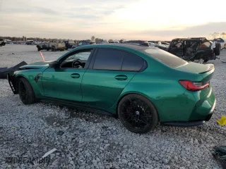 2022 BMW M3 Competition xDrive with VIN WBS43AY01NFN12110, listed as a Copart auction lot 77625594 with 0 mi miles and Salvage Title. Bid and sale history available at carsss.com. Image 2.
