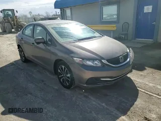 2015 Honda Civic EX with VIN 2HGFB2F80FH526907, listed as a Copart auction lot 46945025 with 78,764 mi miles and Salvage Title. Bid and sale history available at DreamBid. Image 11.