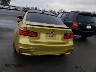 2015 BMW M3 with VIN WBS3C9C57FP803980, listed as a Copart auction lot 42072483 with 0 mi miles. Bid and sale history available at carsss.com. Image 6.