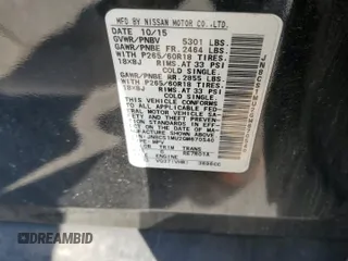 2016 Infiniti QX70 with VIN JN8CS1MU2GM670540, listed as a Copart auction lot 48196665 with Not Provided miles and Salvage Title. Bid and sale history available at DreamBid. Image 13.
