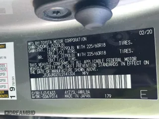 2020 Lexus NX with VIN JTJGJRDZ1L2141304, listed as a IAAI auction lot 41432092 with 90,313 mi miles. Bid and sale history available at carsss.com. Image 9.