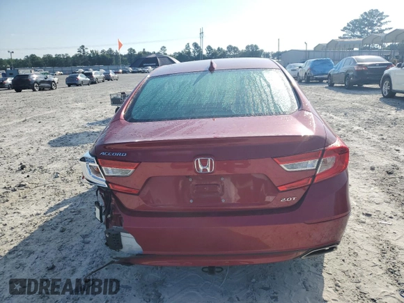 2019 Honda Accord EX-L with VIN 1HGCV2F56KA001813, listed as a Copart auction lot 61689055 with 51,718 mi miles and Salvage title. Bid and sale history available at DreamBid. Image 6.