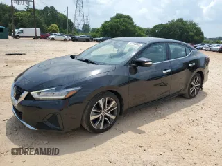 2019 Nissan Maxima SV with VIN 1N4AA6AV0KC369639, listed as a Copart auction lot 63006875 with 135,625 mi miles and Salvage title. Bid and sale history available at DreamBid. Image 1.