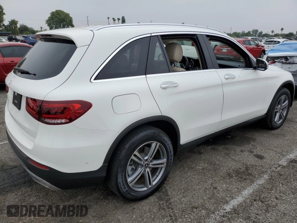 2022 Mercedes-Benz GLC 300 with VIN W1N0G8DB1NG078798, listed as a Copart auction lot 64029425 with 15,514 mi miles and Salvage title. Bid and sale history available at DreamBid. Image 3.