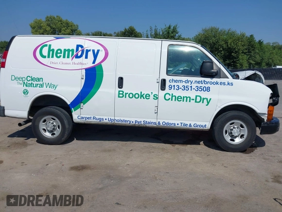 2016 Chevrolet Express Cargo Van with VIN 1GCWGAFF9G1340288, listed as a IAAI auction lot 37450718 with Not Provided miles. Bid and sale history available at carsss.com. Image 13.
