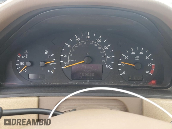 2002 Mercedes-Benz E-Class with VIN WDBJH65J62B465776, listed as a Copart auction lot 54789375 with 165,650 mi miles and Clean Title. Bid and sale history available at carsss.com. Image 9.