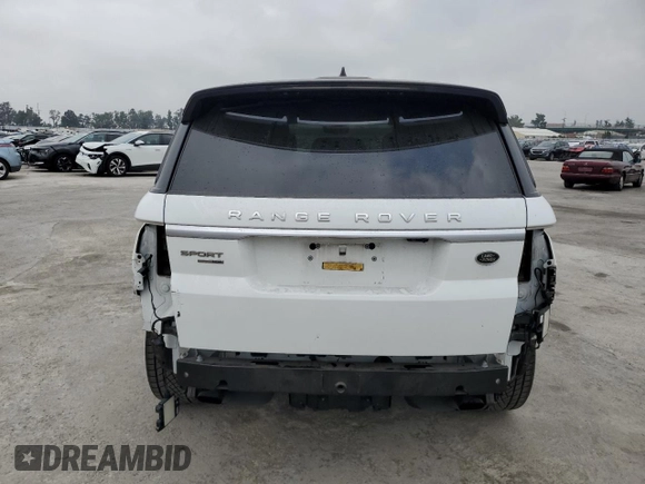 2018 Land Rover Range Rover Sport HSE with VIN SALWR2RV8JA807770, listed as a Copart auction lot 45088064 with 77,209 mi miles and Salvage Title. Bid and sale history available at carsss.com. Image 6.