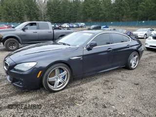 2013 BMW 6 Series 650i with VIN WBA6B2C50DD128242, listed as a Copart auction lot 44441885 with 107,960 mi miles and Salvage Title. Bid and sale history available at carsss.com. Image 1.
