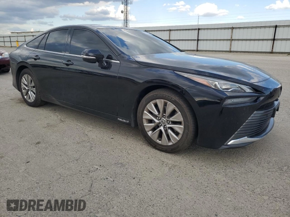 2023 Toyota Mirai XLE with VIN JTDAAAAA2PA007700, listed as a Copart auction lot 50398925 with 21,344 mi miles and Salvage Title. Bid and sale history available at carsss.com. Image 4.
