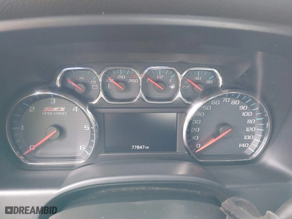 2018 Chevrolet Silverado 1500 LT with VIN 1GCVKREC7JZ165550, listed as a IAAI auction lot 41854559 with 77,647 mi miles. Bid and sale history available at carsss.com. Image 7.