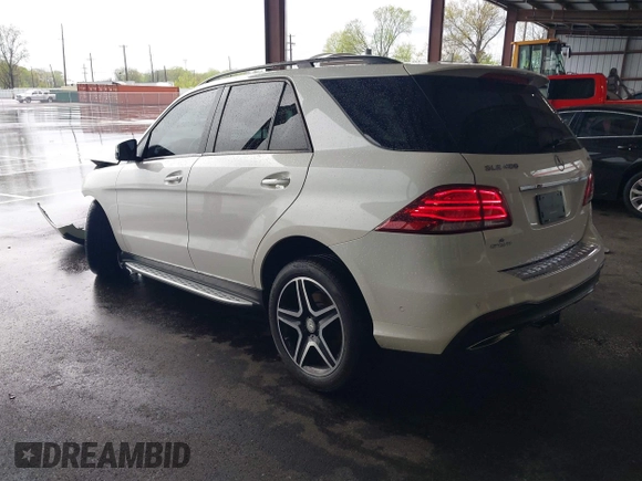 2017 Mercedes-Benz GLE 400 with VIN 4JGDA5GB1HA859957, listed as a IAAI auction lot 41946521 with 88,696 mi miles and . Bid and sale history available at DreamBid. Image 3.