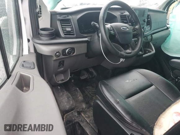 2023 Ford Transit Cargo with VIN 1FTBR1C84PKA41655, listed as a Copart auction lot 42423115 with 125,492 mi miles and Salvage Title. Bid and sale history available at carsss.com. Image 8.