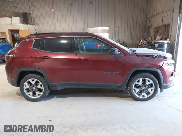 2022 Jeep Compass Latitude with VIN 3C4NJDBBXNT110637, listed as a IAAI auction lot 41967575 with 36,933 mi miles and . Bid and sale history available at DreamBid. Image 13.