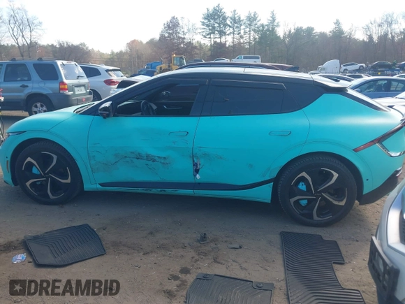2022 Kia EV6 GT-Line with VIN KNDC4DLC5N5027803, listed as a IAAI auction lot 40786856 with 46,983 mi miles and . Bid and sale history available at DreamBid. Image 14.