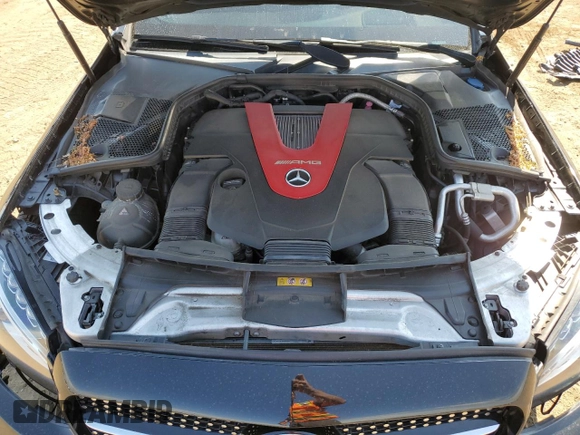 2018 Mercedes-Benz C 43 AMG with VIN 55SWF6EB4JU256519, listed as a Copart auction lot 63556254 with 66,677 mi miles and Salvage Title. Bid and sale history available at carsss.com. Image 11.