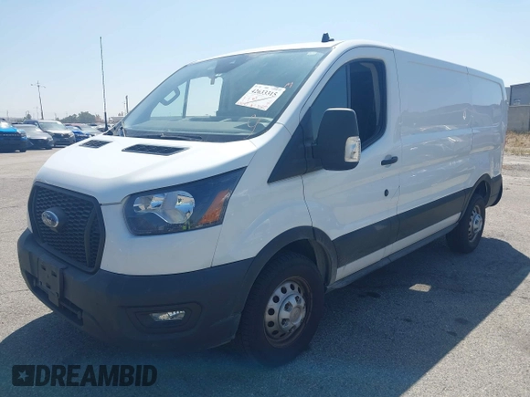 2023 Ford Transit z VIN 1FTYE2Y89PKA72629, wystawiony jako IAAI lot #42633315 z przebiegiem 61 547 mil mil oraz . Historia ofert i sprzedaży dostępna na DreamBid. Obrazek 2.