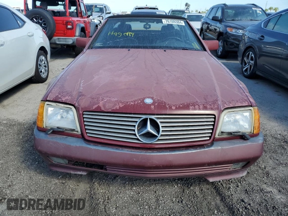 1992 Mercedes-Benz 500 с VIN WDBFA66E2NF060149, выставлен на аукционе Copart как лот 76109384 с пробегом 55 753 миль миль и Списание • Salvage title. История ставок и продаж доступна на DreamBid. Изображение 5.