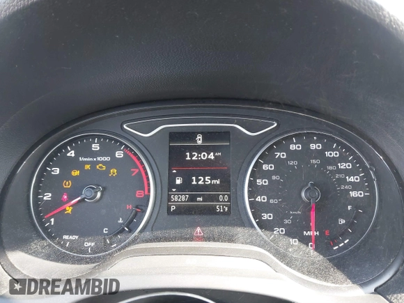 2020 Audi A3 Premium with VIN WAUAUGFF4LA096241, listed as a IAAI auction lot 41854280 with 58,287 mi miles and . Bid and sale history available at DreamBid. Image 7.