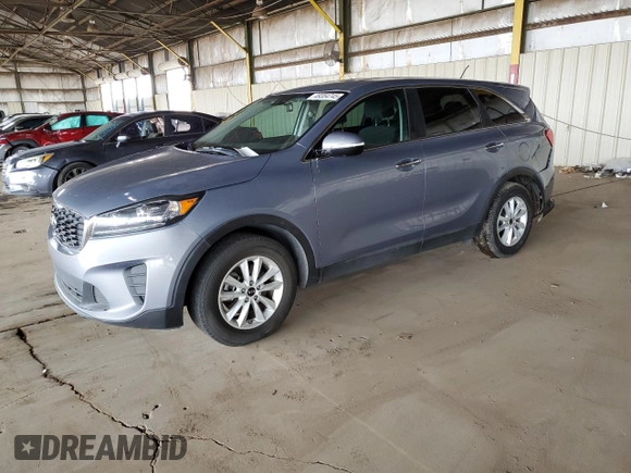 2019 Kia Sorento L with VIN 5XYPG4A37KG603342, listed as a Copart auction lot 49354745 with 99,156 mi miles and Salvage Title. Bid and sale history available at carsss.com. Image 1.