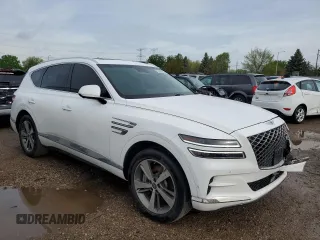 2021 Genesis GV80 Advanced Plus with VIN KMUHCESC0MU038158, listed as a Copart auction lot 51476324 with 65,540 mi miles and Salvage Title. Bid and sale history available at DreamBid. Image 4.
