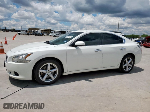 2014 Nissan Maxima S with VIN 1N4AA5AP2EC441439, listed as a Copart auction lot 55456425 with 193,649 mi miles and Salvage Title. Bid and sale history available at DreamBid. Image 1.
